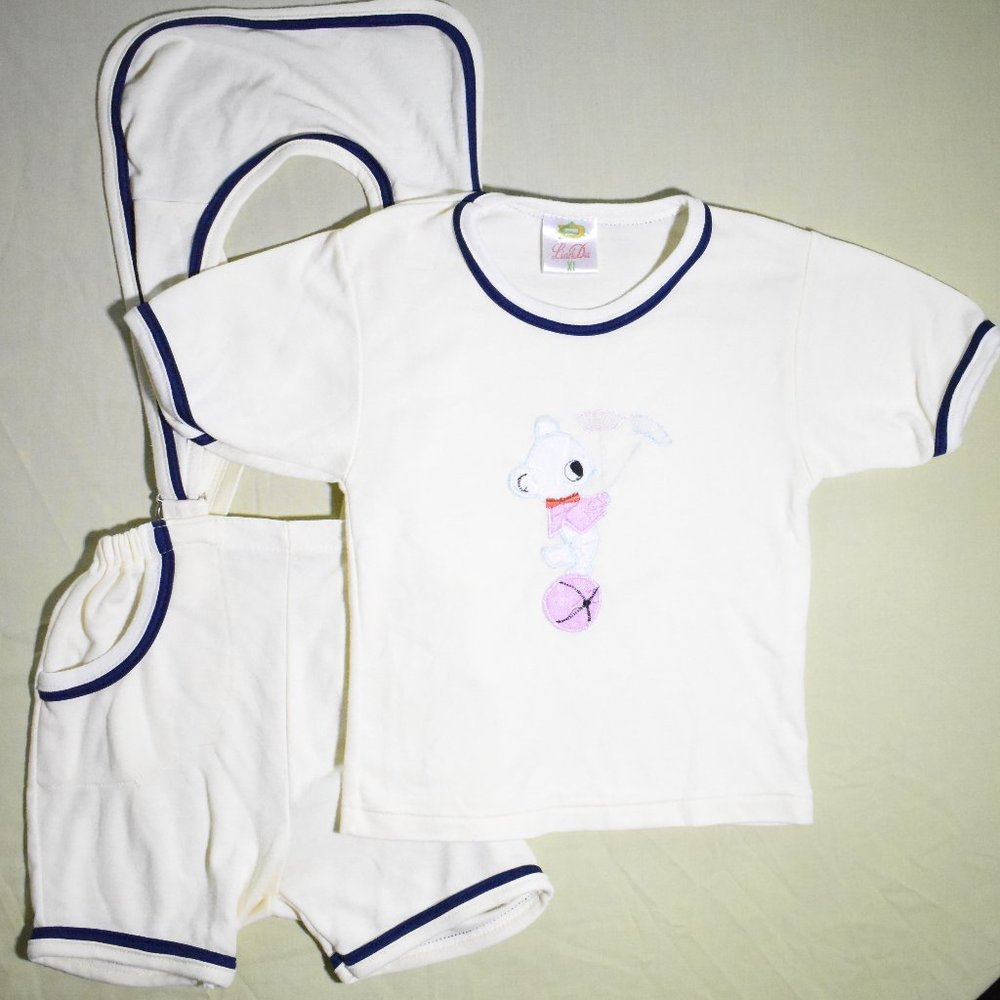 LianDa Overall Shorts and T-Shirt Set | XL Toddler